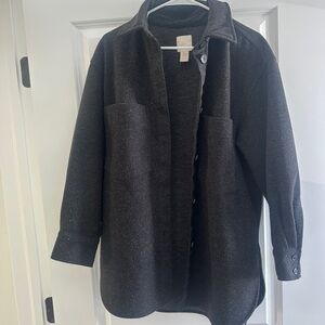 H&M Charcoal Gray Knit Sweater